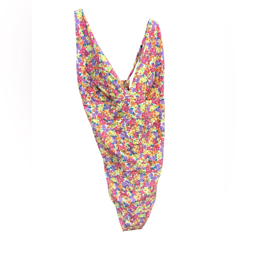 Women’s Floral One-Piece Swimsuit - Multicolor